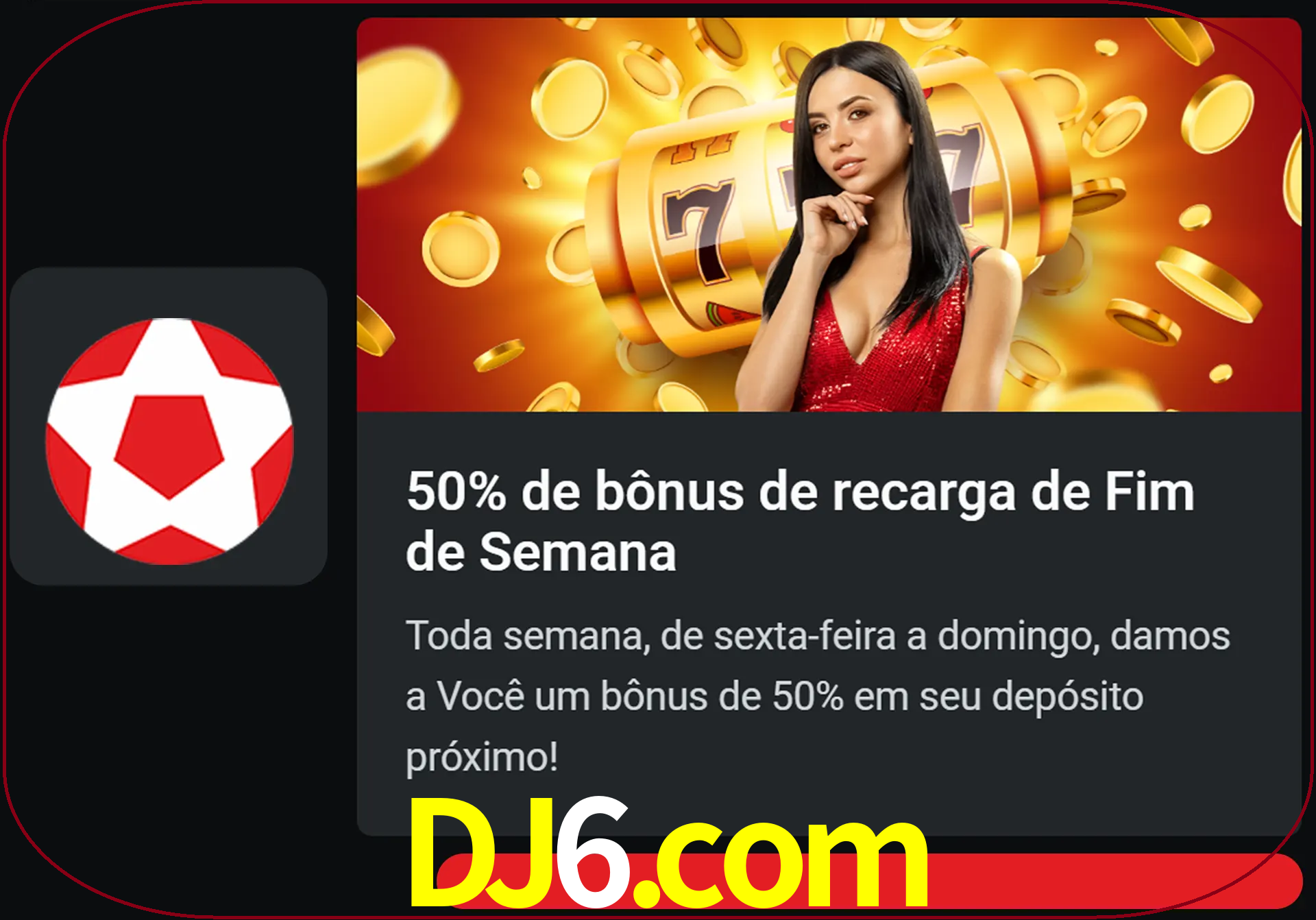 Volte a cada semana para receber novos bônus em dinheiro.