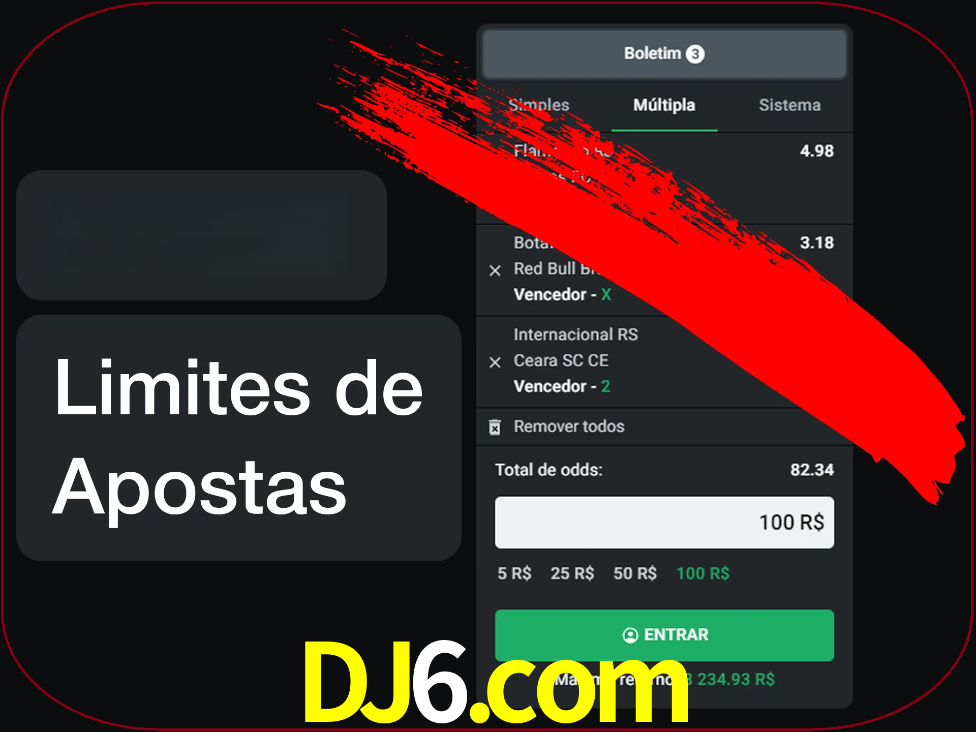 Não faça apostas loucas.